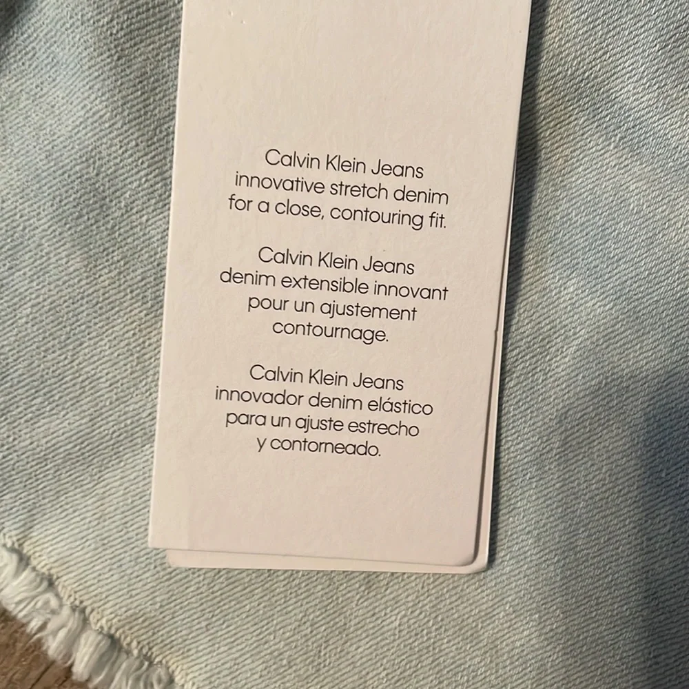Calvin Klein Jean shorts mid rise body girls stretch denim